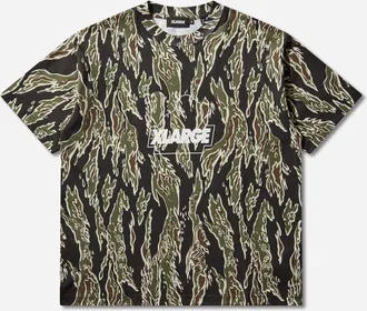 XLARGE Men s Camo Urban Logo T-Shirt Olive