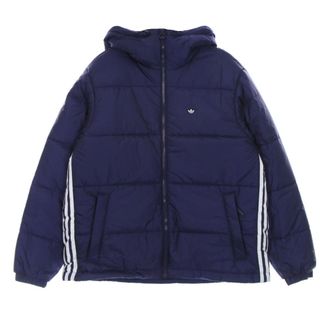 adidas Hooded Puff Down Jacket - Heren - Ski Jassen - Blauw - M - Polyester - Fitness
