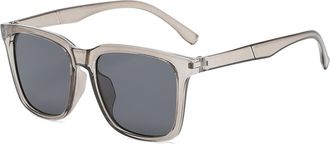 Generic Outdoor Men Vacation Sunglasses Sports Women Commuter Decorative Sun Glasses(Grey)