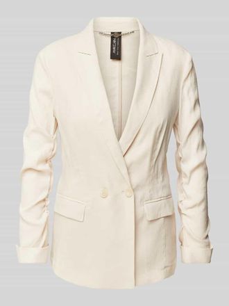 Marc Cain Leinenblazer mit Reverskragen in Sand, Gr&ouml;&szlig;e 36