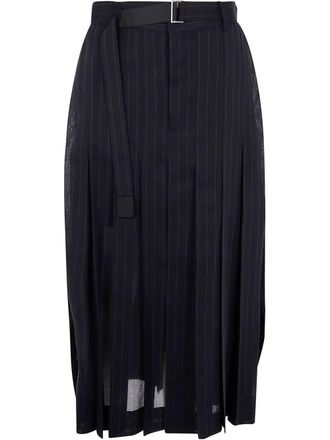 sacai High Twist Voile Skirt