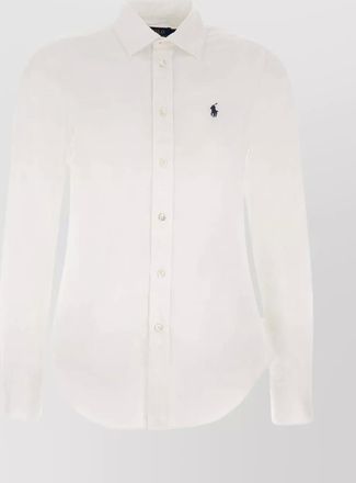Polo Ralph Lauren curved hem slim fit cotton shirt