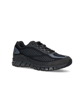 Asics Mesh and Suede Gel-Cushioned Sneakers - Black