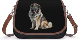 Generic Caucasian Shepherd Dog Fashion Womens Crossbody Bags Novelty Handbag Shoulder Bag Purse