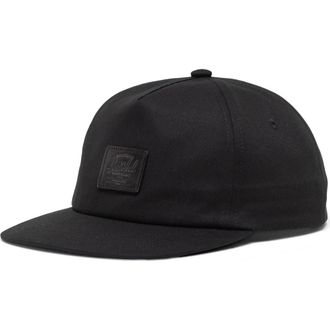 Herschel Scout Vintage Cotton Twill Baseball Cap in Black at Nordstrom