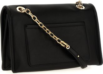 Valentino Garavani Womens Black Lamb Leather Shoulder Bag