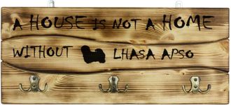 OEM Lhasa Apso - Percha Con Perro, Expositor De Medallas, Decoraci&oacute;n Del Hogar De Art-dog