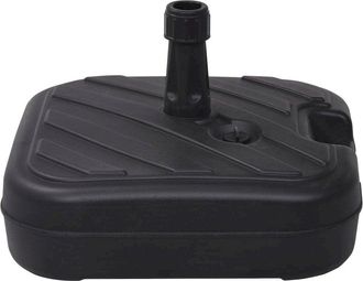 vidaXL Umbrella Base Sand/Water Filled 6.3 gal Black, 47856