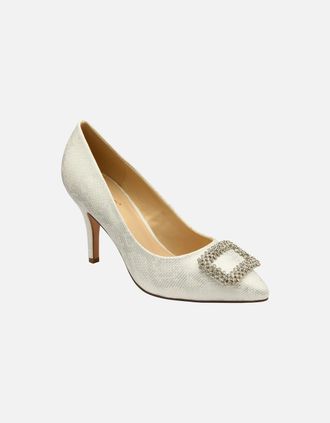 Lotus Womens Petunia Womens Court Shoes - Silver - Size: 6