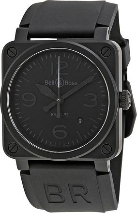 Bell & Ross Pre-owned Bell and Ross Phantom Automatic Black Dial Mens Watch BR0392-PHANTOM-CE