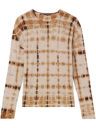 Proenza Schouler tie-dye print T-shirt - women - Cotton - M - Brown