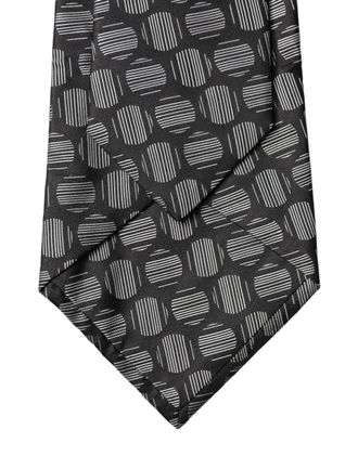 Dolce & Gabbana Geometric Silk Necktie - Black