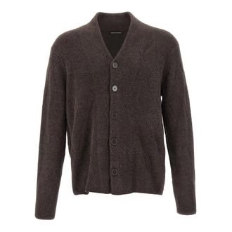 Emporio Armani Cardigan - male - Emporio Armani - Cardigans - Brown - XL - Knitwear
