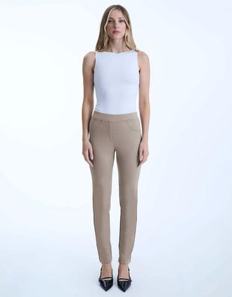 James Lakeland Womens Beige Cigarette Trousers - Tan - Size: 20/32in