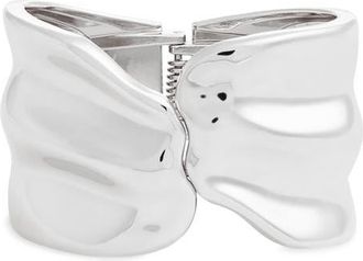 Open Edit Bold HInge Bracelet in Silver at Nordstrom