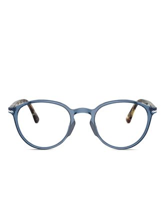Persol PO3218V round-frame glasses - unisex - Acetate - 51 - Blue
