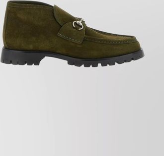 Gucci suede loafers