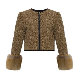 Valentino Garavani Jassen, Dames, Bruin, 2Xs, Dierenprint Jas