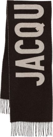 Jacquemus Brown Logo Scarf