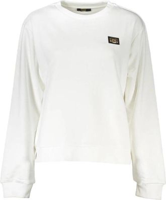 Cavalli Sweatshirt met ronde hals - Dames - Sweatshirts - Wit - XL - Katoen - Hoodies & sweatvesten