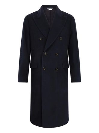 Boglioli double-breasted cashmere coat - men - Cashmere - 48 - Blue