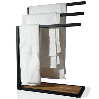 OEM Toallero Negro Loft Para El Ba&ntilde;o