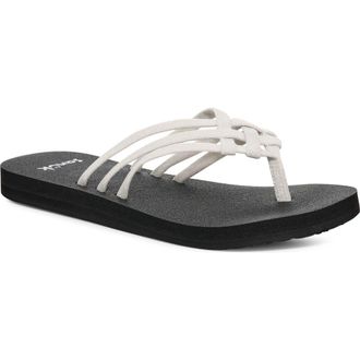 Sanuk Yoga Sandy II Flip Flop in Silver at Nordstrom, Size 9