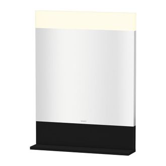 Duravit Espejo Vero Duravit Con Balda Inferior, 7511, 600 Mm, Color (frente/cuerpo): Laca Negra De Alto Brillo - Ve751104040