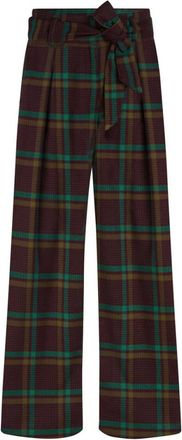 King Louie Ava Pants Vera Check - Dames - Broeken - Veelkleurig - Maat: L Viscose