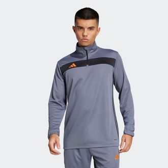 adidas Trainingsjacke ADIDAS PERFORMANCE TIRO ES TOP, Herren, Gr. L, grau (team onix, super orange), Obermaterial: 100% Polyester, Jacken Trainingsjacke