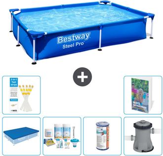 Bestway Piscina Bestway Steel Pro Rectangular - 221x150x43 Cm - 7-piezas S34