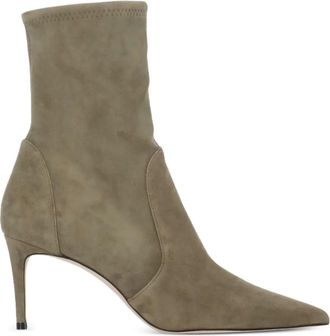 Stuart Weitzman 70mm Stuart Power boots - women - Leather/Bullhide Leather/Bullhide Leather - 37,5 - Neutrals