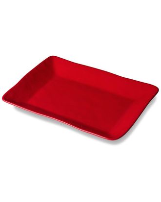 Certified International Berry Red Christmas Rectangular Platter