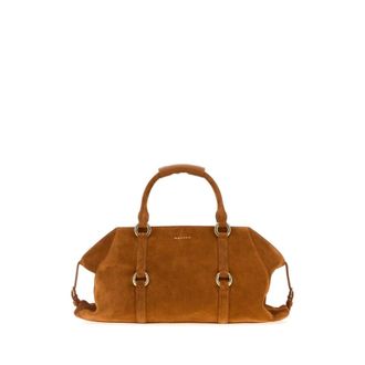 Alexander McQueen Alexander Mcqueen Caramel Suede Medium Farringdon Handbag