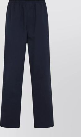 Prada cotton straight leg trousers with elastic waistband