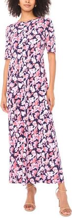 Vince Camuto Floral Print Maxi Dress in Classic Navy at Nordstrom, Size X-Small