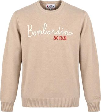MC2 Saint Barth Heron Sweater - Heren - Ronde hals truien - Beige - M - Truien & Vesten