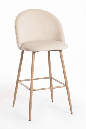 Regalos Miguel Packs Taburetes Cocina - Pack 2 Taburetes Vint Terciopelo - Beige