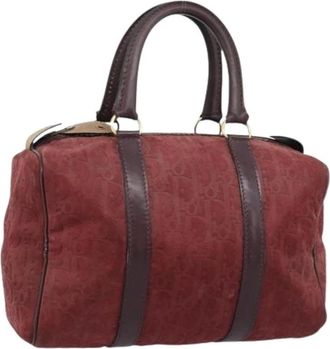 Dior Pre-owned Vintage Boston Bag - Dames - Vintage Handtas - Rood - ONE Size - Su&egrave;de - Vintage
