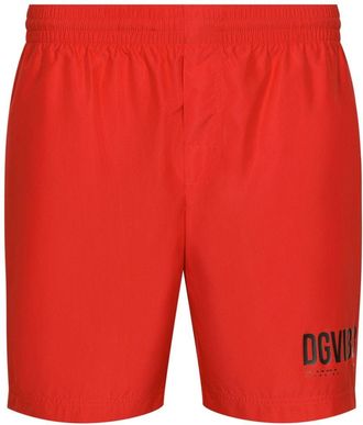 Dolce & Gabbana logo-print swim shorts - men - Spandex/Elastane/Polyamide/Polyester - 5 - Red