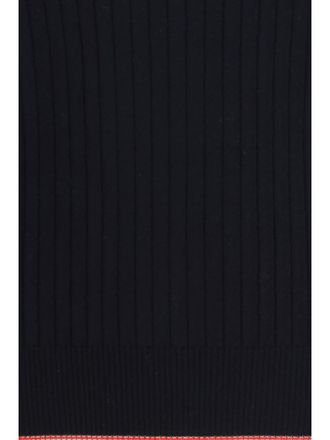 Thom Browne 4-Bar Stripe Ribbed Merino Wool Sweater - Navy