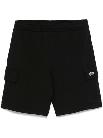 Lacoste cotton cargo shorts - men - Organic Cotton - 2 - Black