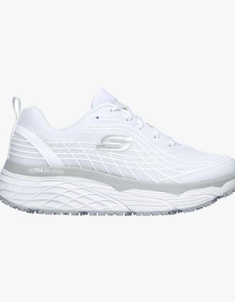 Skechers Womens Skechers Work 108016EC MAX CUSHIONING ELITE SR Womens Occupational Trainers White - Size: 8