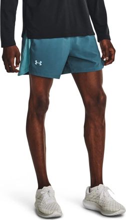 Under Armour Mens Launch 5 Shorts Static Blue L