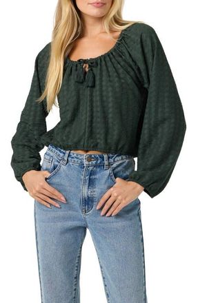 O'Neill Cami Knit Long Sleeve Top in Hunter Green at Nordstrom, Size Xx-Large