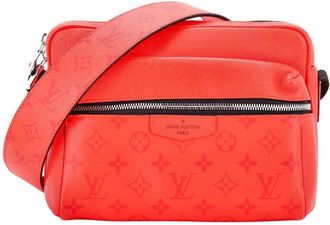Louis Vuitton Red Monogram Taigarama Outdoor Messenger Bag (Authentic Pre- Loved)