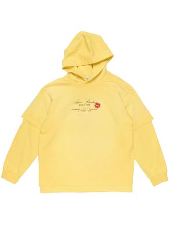 Acne Studios Hoodie met logoprint - Geel