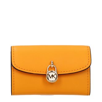 Michael Kors Oranje Leren Portemonnee