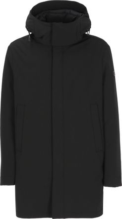 Peuterey Black Kruger Hooded Long Down Jacket