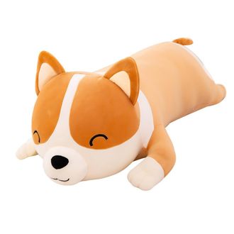 OEM Peluche De Perro Corgi, 100 Cm, Tela El&aacute;stica, Relleno De Algod&oacute;n Suave, Decoraci&oacute;n Para Sala De Estar/dormitorio